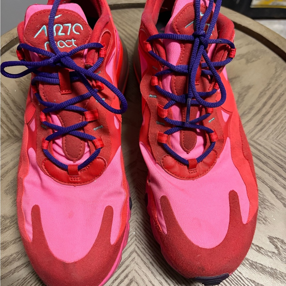 Nike Air Max 270 React Electronic Music 2019 AO4971-600 Men Size 12 Red/Pink - Picture 3 of 5